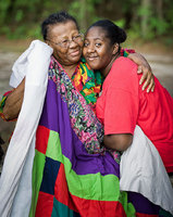 Quilter Annie Mae Young was born in 1928 in Wilcox County and grew up as one of 12 children in a
farming family. She learned to make quilts from her mother, Lula Pettway, by sewing together strips of old
clothing. Mrs. Young is one of the most well-known Gees Bend quilters. Her quilts have traveled to
museums across the country with The Quilts of Gees Bend exhibit and one of her quilts was depicted in
the American Treasures stamp series issued by the U.S. Postal Service.