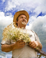 portrait of William Bailey.The Poarch community of Creek Indians near Atmore is Alabamas only
federally recognized Native American tribe. For more than a decade,
William Bailey has been instrumental in bringing Creek elders from
Oklahoma to teach the language and to help reintroduce traditions that
were no longer practiced in Alabama.